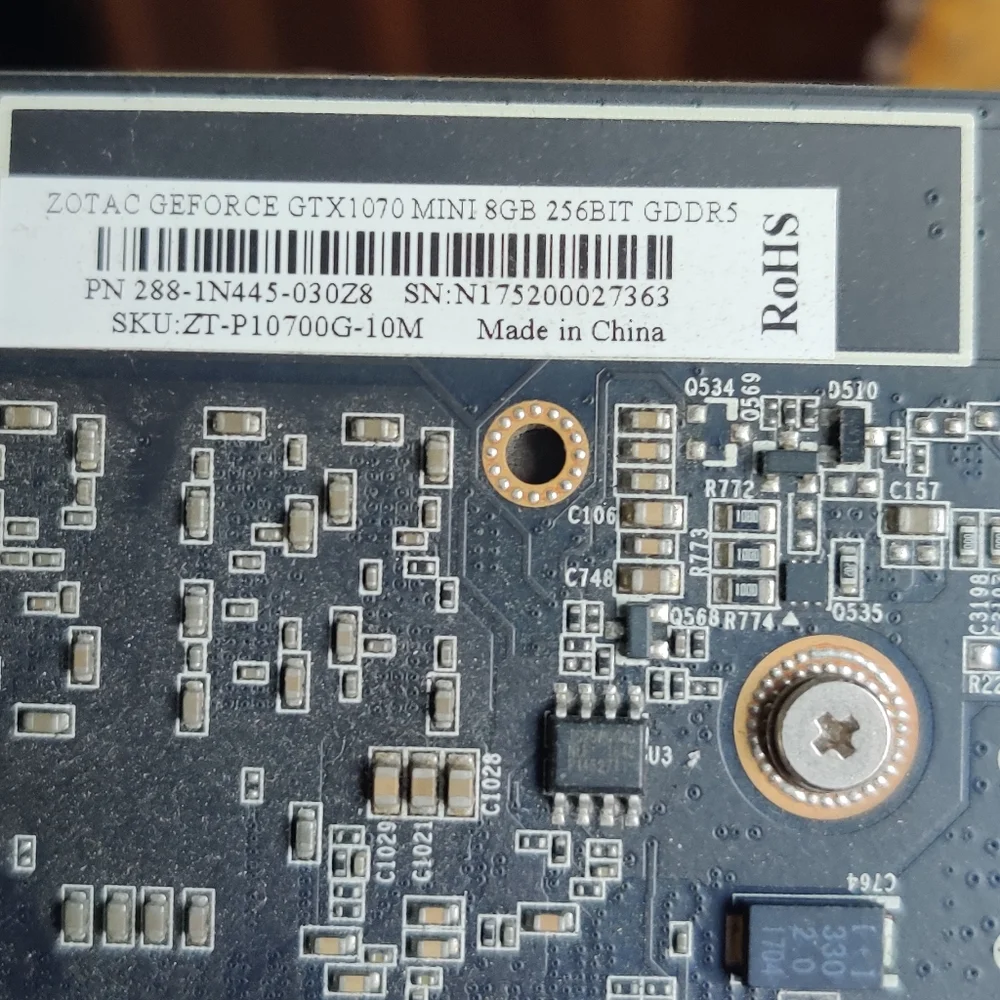 Zotac Geforce GTX 1070 Mini 8gb